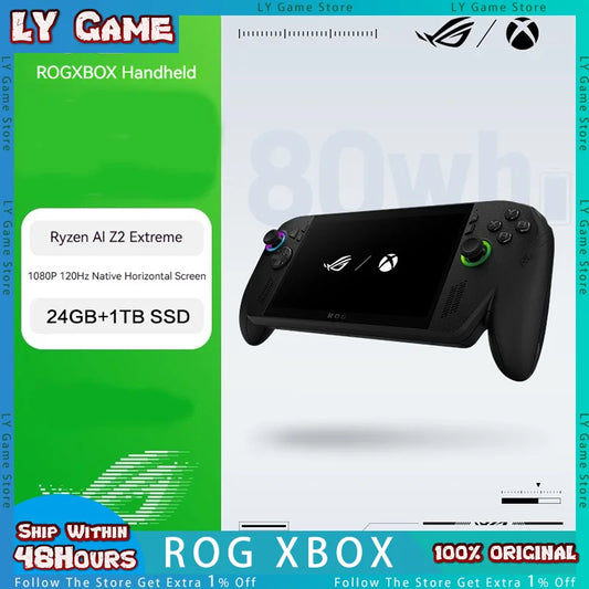 ROG XBOX ALLY X 7'' Handheld With Windows11 Ryzen AI Z2 Extreme 24GB+1TB SSD 500nits Support VRR Variable Refresh Rate Console
